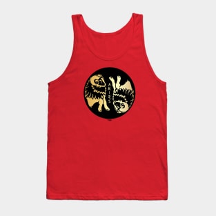 Aries Golden Zodiac Symbol Tank Top